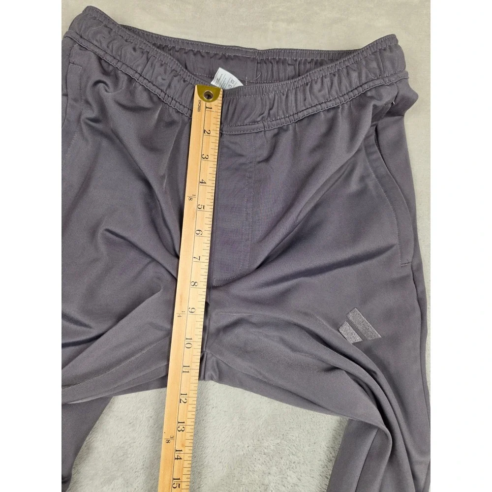 Adidas Track Pants Mens Small Gray Ankle Zip Logo Athletic Joggers KD3637 *Read
